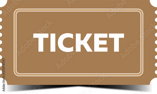 Картината върху платно The ticket is a vector design suitable for both online and print use