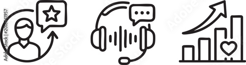 Positive Customer Experience Service Support Icon