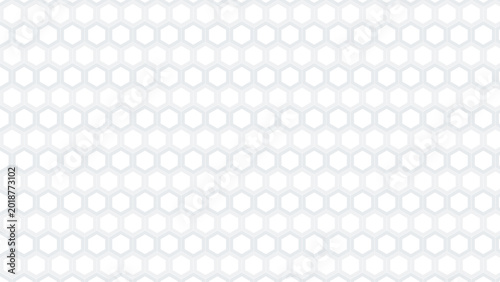 Tableau sur toile Subtle hexagon pattern background in light gray with background, geometric