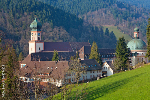 St. Trudpert Monastery, Münstertal, Black Forest, Baden-Württemberg, Germany

