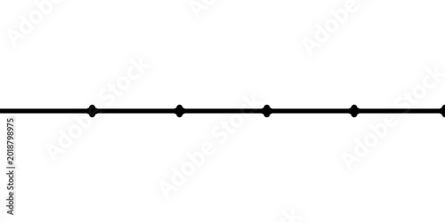solid thin line with small geometric shape