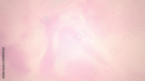 Soft pink background with ethereal white light swirls and hazy atmospheric textures creating a romantic and peaceful abstract scene