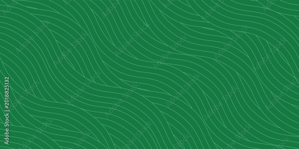 Obraz premium Seamless green vineyard pattern with organic wavy lines of grape fields. Eco‑friendly farm texture, abstract striped landscape, natural agriculture background, botanical vector design for rustic decor