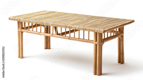 Lightweight Bamboo Table Mockup Eco Dining Aesthetic