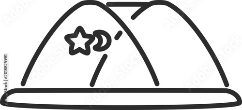 Baby Play Gym Activity Mat Outline Icon