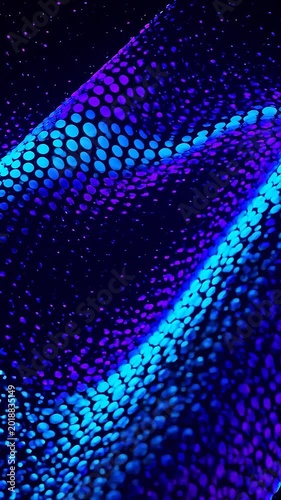 Blue and purple flowing wave pattern