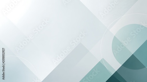 Abstract geometric background with overlapping shapes and circular elements