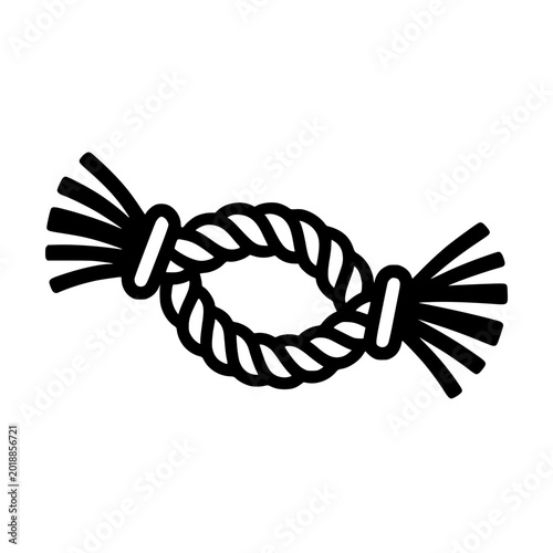 Rope knot toy symbol 