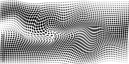 Obraz na plátně Background with monochrome dot texture