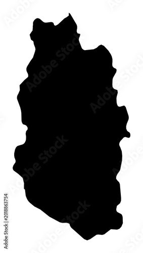 Photos A contour map of Meuse. French department silhouette