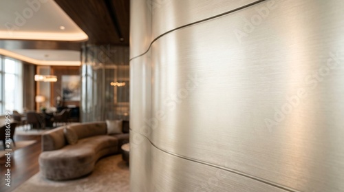 Elegant pale champagne metallic texture with soft radiant reflections and luxurious modern background