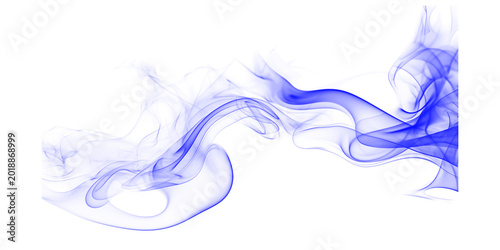 Vibrant blue smoke swirl on black background ethereal vapor wave artistic digital art flowing gas cloud mystic wallpaper