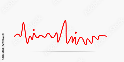 Photos Red heartbeat icon