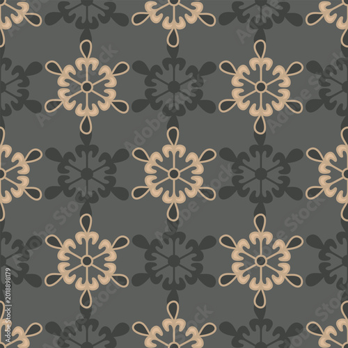 Seamless abstract mosaic pattern. Print for textile, wallpaper, covers, surface. Retro stylization. For fashion fabric.
