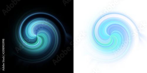 Photos Abstract dynamic spiral vortex and twirl light effect