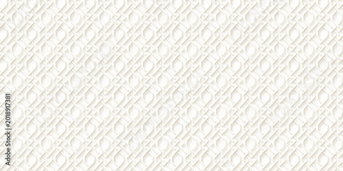 Foto Elegant seamless geometric pattern with interwoven abstract shapes in soft beige and white tones creating a modern decorative textured background