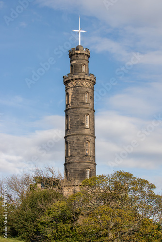 Edinburgh Skyline with Scott Monument and Historic Old Town at Golden Hour