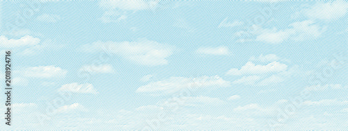 Foto Abstract vector wavy engraving light blue clouds