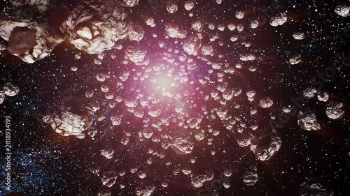 explosion of fire Space