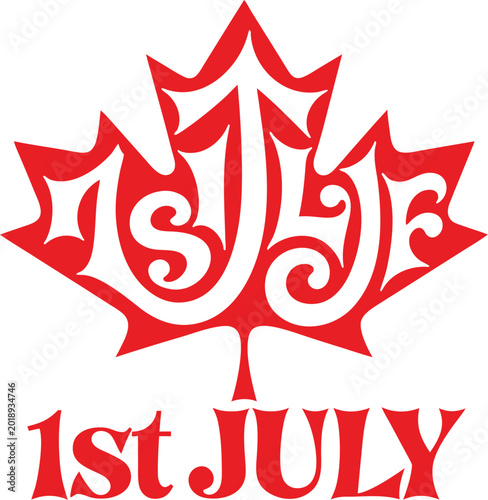 Photography Canadian Maple Leaf Happy Canada Day Graphic Design