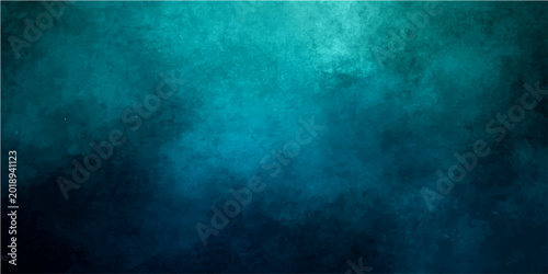Tableau sur toile Vector Abstract, smoky, teal-colored background, evocative of ethereal depths, with a mysterious, moody atmosphere perfect for artistic and conceptual projects