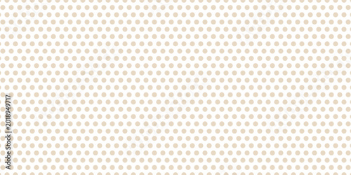 Tableau sur toile Seamless pattern with beige polka dot background.