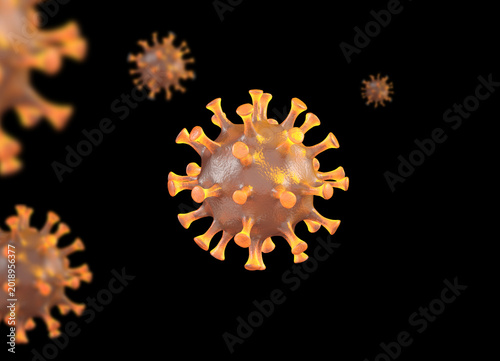 Hantavirus 2026. Andes virus close up