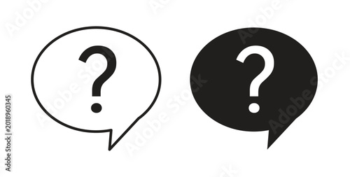 Canvastavla Interrogation icon vector design elements