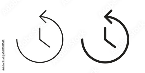 Tableau sur toile Past time icon vector design elements