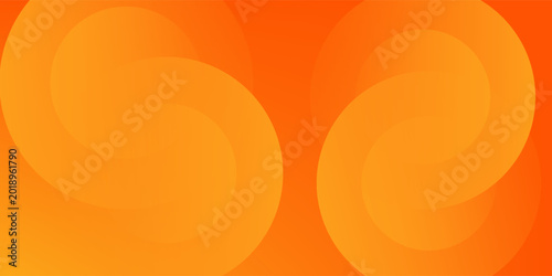 Abstract orange background with circles. Vector illustration