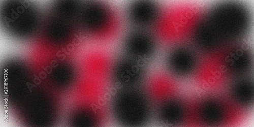 Billede på lærred Abstract red and black ink swirls in water creating blurred patterns