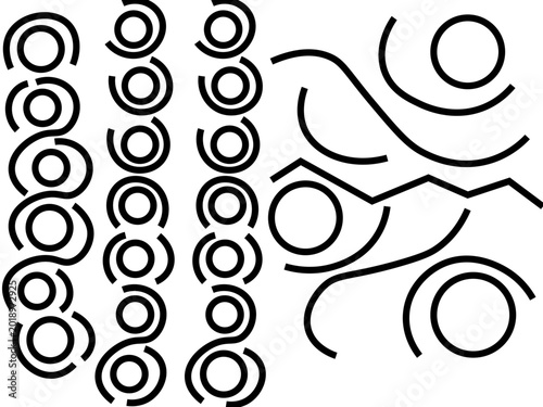Line and Geometric Shape Designs