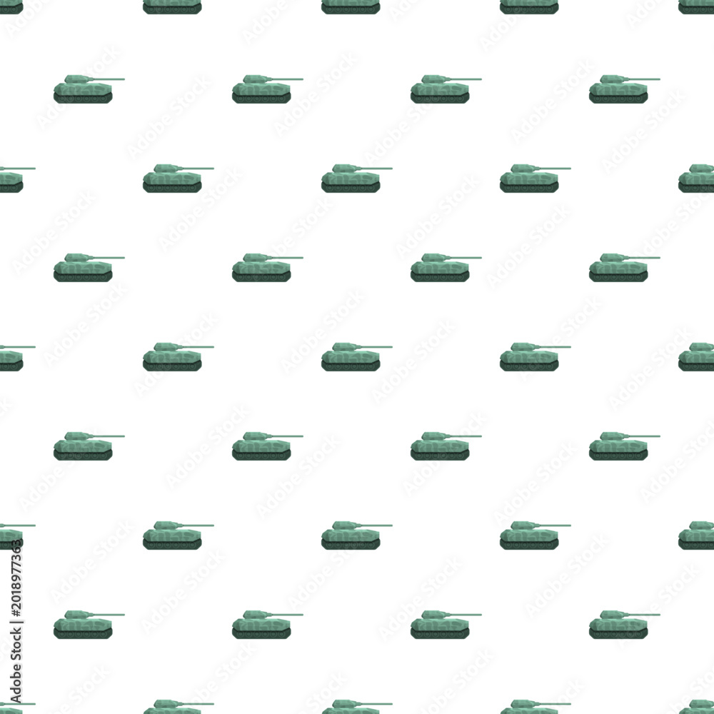 Naklejka premium Green armored vehicles repeating in an abstract battlefield design