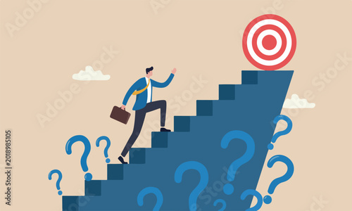 Bild auf Leinwand target lines and minimal shading for career or adversity concept, businessman tr