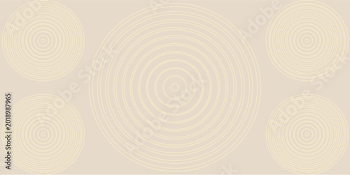 Bild auf Leinwand Minimal abstract concentric circle pattern in mocha color background