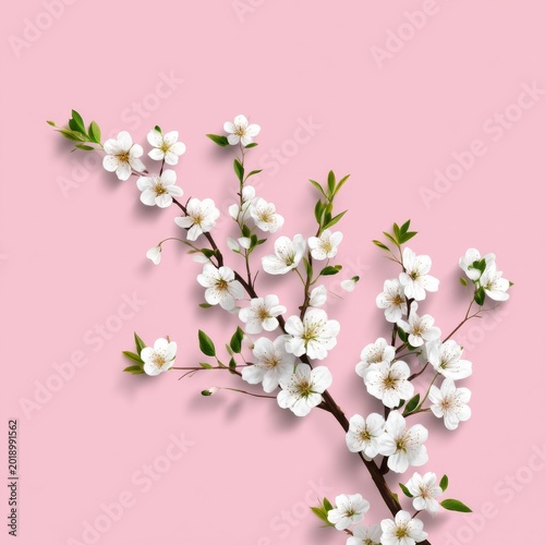 Flowers Arranged on a Pink Background in a Creative Setup for Decoration and ...