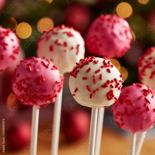 Colorful Cake Pops on Display at a Festive Gathering in a Bright Setting