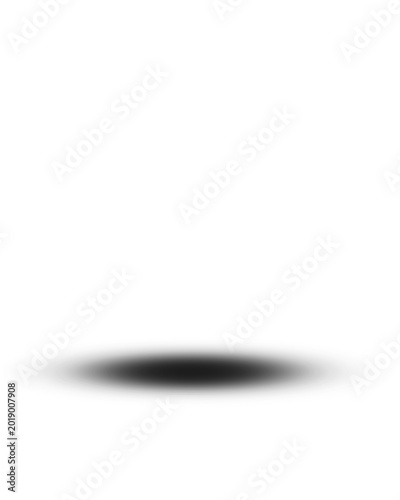 Black shadow isolated on transparent background