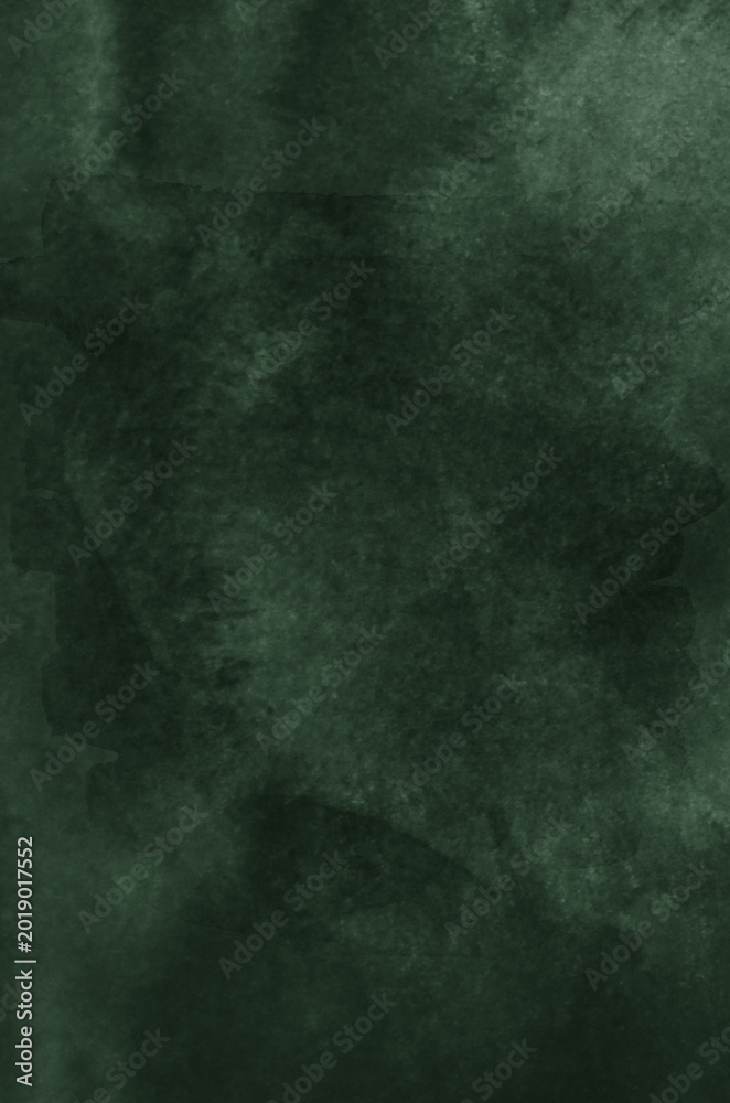 Fototapeta premium Hand painted green watercolor background.