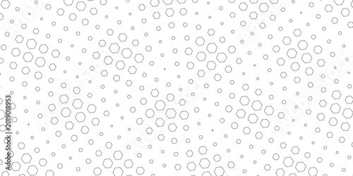Canvas Print Seamless background with random black bubbles
