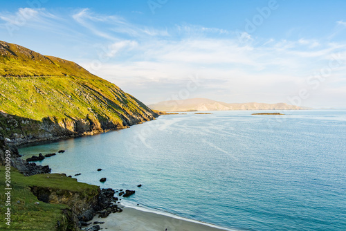 Schilderij op canvas Eastward view from Keem Bay on Achill Island, County Mayo, Ireland, along the rugged Atlantic coast