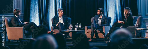 Professional Business Event: Engaging Panel Discussion with Industry Experts on Leadership and Innovation