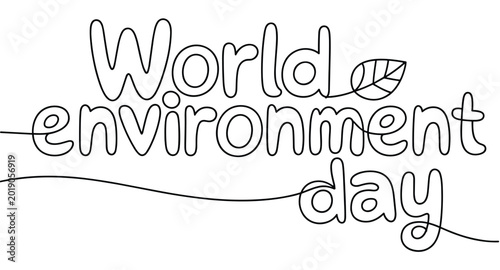 Bild auf Leinwand World Environment Day illustration: Celebrating environmental awareness, the image focuses on the importance of environmental conservation