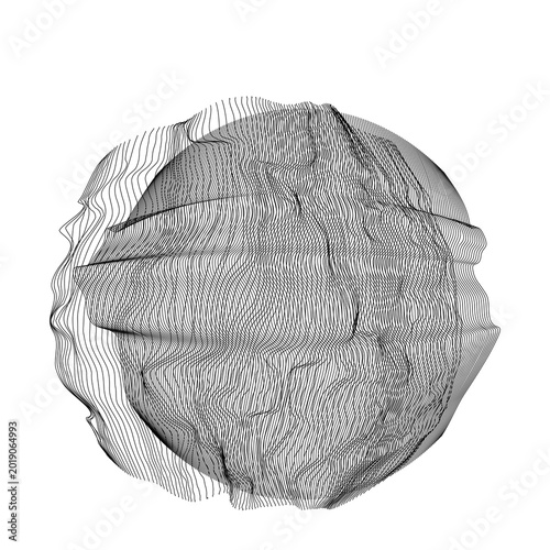 Wireframe 3D circle grid shapes. Shape. Mesh. Esferas con malla creativa. Diseñ.