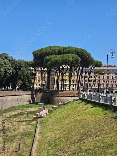 Parco della Mole Adriana in Rome, Italy.