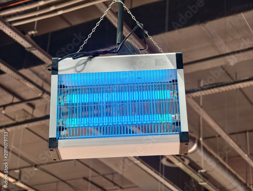 Fotografie UV lamp insect trap for flies mosquitoes and gnats