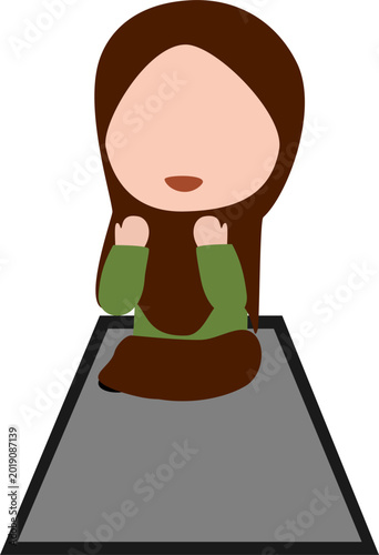 girl is praying