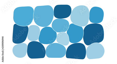 Foto Abstract Blue Pebble Pattern Seamless Background