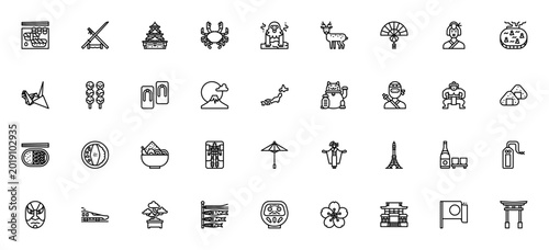 Φωτογραφία Japan icon set