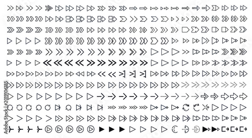 Arrow icons set